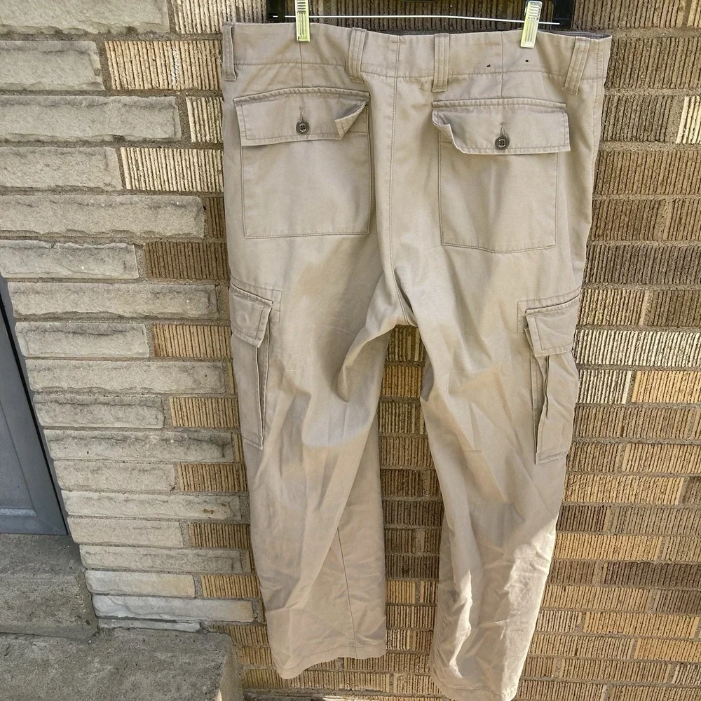 Banana Republic 36x34‎ Khaki Cargo Pants Relaxed Fit Paratrooper Y2K